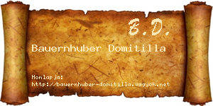 Bauernhuber Domitilla névjegykártya